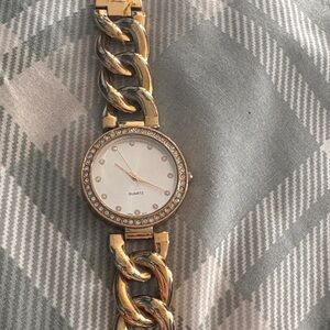 Avon Gold and Silver Chain-Link Women's Watch
